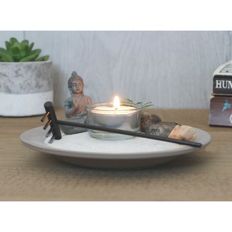 Buddha Zen Garden Tealight Candle Holder Relax Spiritual Home Decoration Gift (1/2)