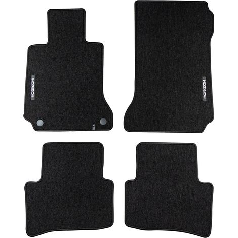 Tapis de sol pour Mercedes-Benz Classe C W204 S204 2007-2014 Velours Noir 4Pcs (1/5)