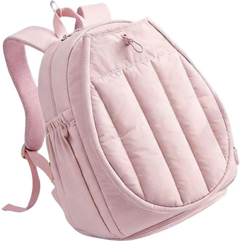 Women's tennis backpack, large padded and ventilated support, storage bag for tennis rackets, shoes, pickleball, badminton, sports, gym, fitness, travel, outdoor and (1/5)