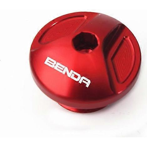 Applicable aux vis de bouchon de vidange d'huile en alliage d'aluminium modifié (rouge) pour les modèles Benta Black Flag 500, Jingira 450, Napoleon 450 et Greystone 300. (1/5)