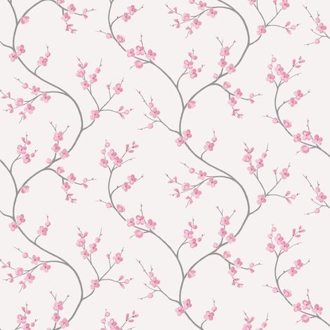 Superfresco Easy - Vliestapete Bailey - Blumen - Rosa/Weiß - 10m x 52cm (1/4)
