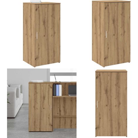 vidaXL Armoire rangement chêne artisanal 50x45x103,5cm bois ingénierie (1/5)