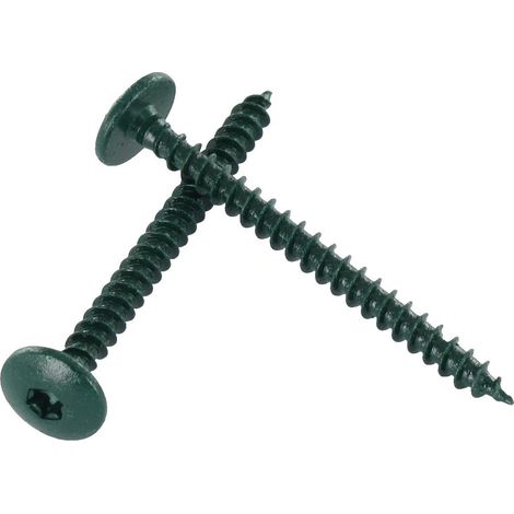 Vis Penture 4.5X50 Filetage total TORX T20 Acier zingué LAQ RAL6021 vert pale-10 pièces