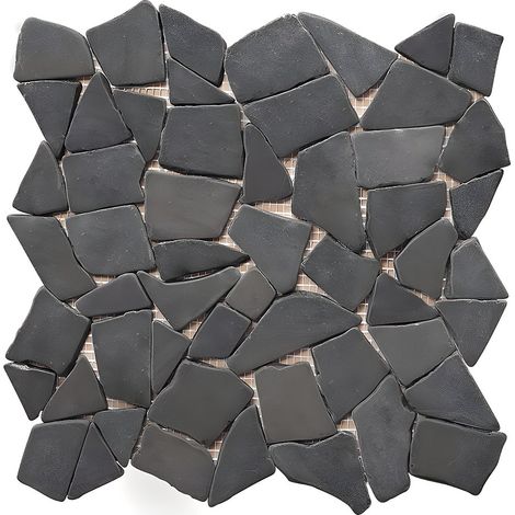 Mosaico pavimento e parete MOLI in marmo naturale - Grigio - Pacco da 1m²
