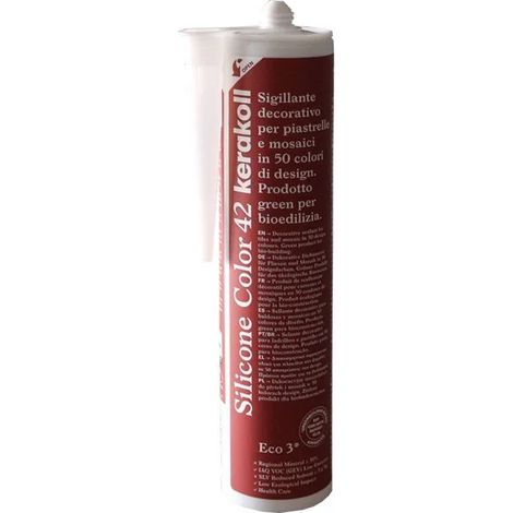 Silicone sigillante decorativo piastrelle mosaici giunture fughe colorato 310 ml colore- n 42 - confezione 1 (1/2)