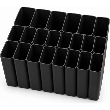 Organizador de cables USB negro para cajones y cargadores