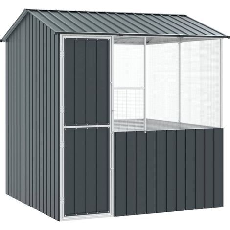Cage pour oiseaux Anthracite 215 x 209 x 230 cm Acier galvanisé (1/5)