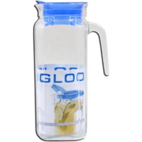 Vajilla IGLOO Caja 6 Jarras Vidrio Cuadrado Azul 1200 cc