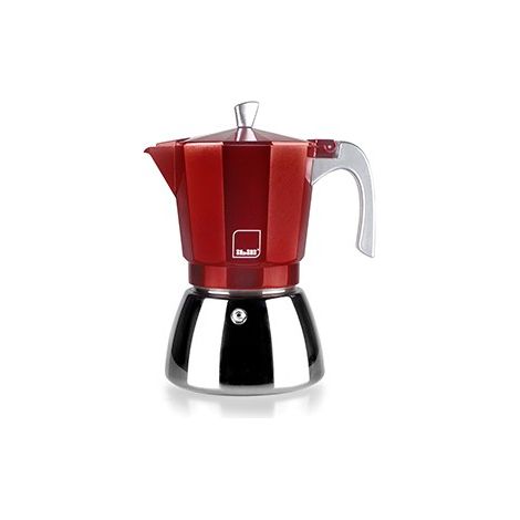 CAFETIÈRE EXPRESS INDUCTION ELBA ROUGE