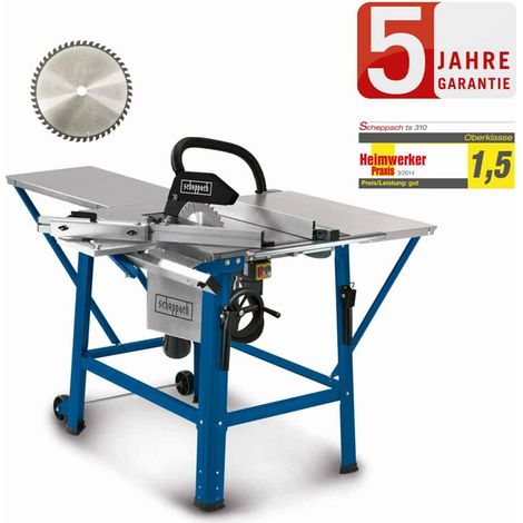 TISCHKREISSÄGE MIT SCHIEBESCHLITTEN 315MM 2800W 400V SCHEPPACH TS310 (1/5)