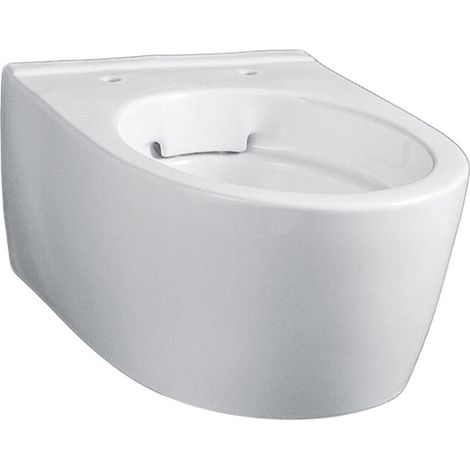 Geberit iCon Wand-WC Tiefspüler, verkürzte Ausladung, geschlossene Form, Rimfree Tiefe 49cm, Weiß/KeraTect (1/5)