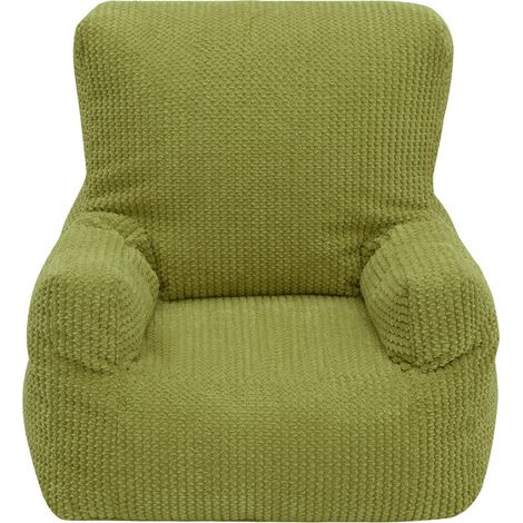 Ready Steady Bed - Poltrona a sacco per bambini per sale giochi, poltrona a sacco per bambini con tasca portaoggetti, 51x42x51 cm Poltrona a sacco per bambini per sale giochi - Lime (1/5)