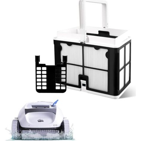 Compatible avec les paniers de filtration ultrafins des robots nettoyeurs de piscine Dolphin, modèles S50, S100, Active, 10, 15, T15, T25 et Proteus DX3. (1/5)