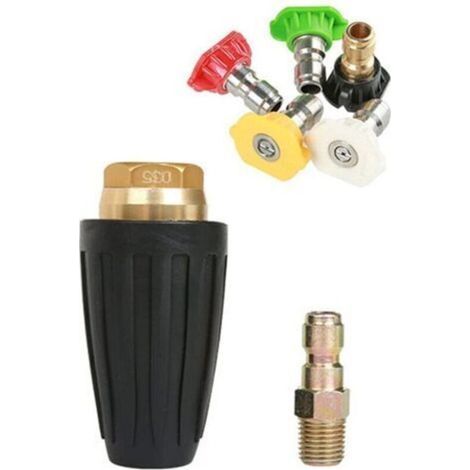 Rotating Turbo Nozzle, 1.8 GPM 3000 PSI 035 for Pressure Washer, 1/4 Inch Rotating Turbo Nozzle, Quick Connect, Pressure Washer Accessories Kit (1/3)