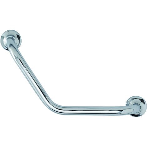 Barre coudée 135° inox chromé 400 x 400 mm (sans vis) - Ø25 mm - PRESTO - 60580 (1/3)