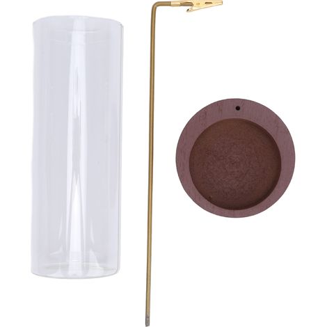 Porte-bâton d'encens en bois massif, Look élégant, brûleur d'environnement rafraîchissant pour la décoration de la maison, Style Yoga E (1/5)