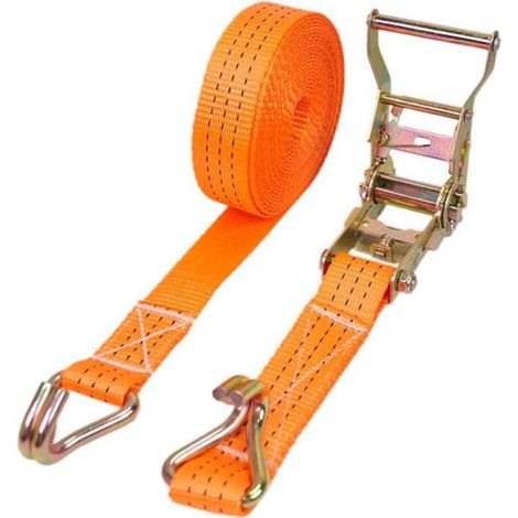 25mm x 1m Ratschen Spanngurte mit J-Haken, 5000 kg, für Auto Transport