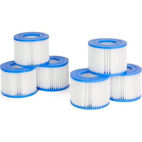 (Specialerbjudanden) 6-pack Lay-Z-Spa filterpatron (VI), kompatibel med alla Lay-Z-Spa badtunnsmodeller 6pcs