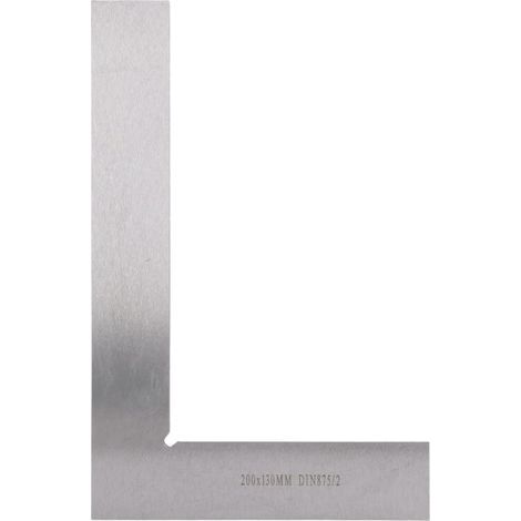 Règle d'ingénieur ergonomique en acier au carbone, carré de machiniste 200x130mm, Angle droit de 90 degrés, haute précision (1/5)