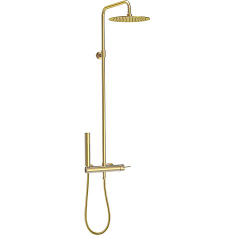 Essebagno Colonne de douche mécanique Luisa or brossé
