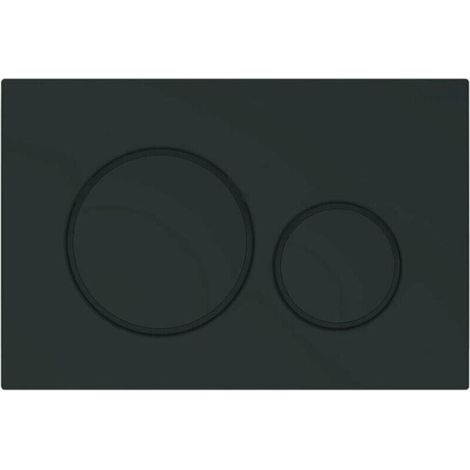 Convient pour panneau de commande de toilettes DUOFIX Sigma 20 - Noir Mat (115.882.16.1) (1/2)