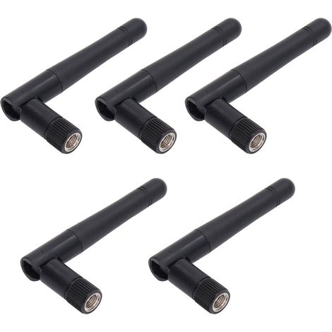 Antenne WiFi externe 2,4 GHz à gain élevé de 3 dBi, connecteur SMA femelle à broches internes, signal puissant pour la surveillance sans fil (1/4)