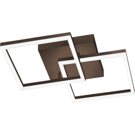 BARD plafonnier LED moderne 39W Corten 3394-22-361 Fabas Luce