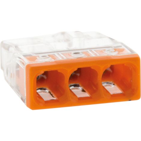 Sachet de 20 bornes 3 entrées série 2273 - Wago (1/5)