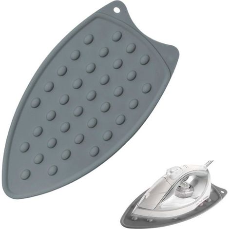 Silicone Tapis de Repos de Repassage, Tapis de Repassage, Repose fer a Repasser Silicone, Repose-fer en silicone,Grey (1/5)
