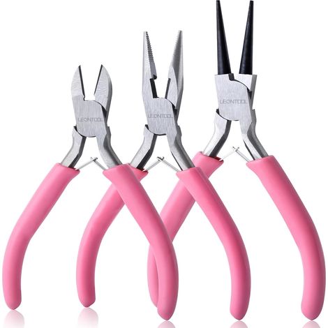 Jeu de pinces de bijoutier 3 pièces, pour création de bijoux (1/5)