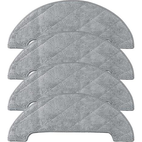 Tissus en Microfibre pour Aspirateur Honiture, pour Q6 Pro, pour Laresar, pour L6 Pro, Utilisation à Sec et Humide, Tampons en (1/4)