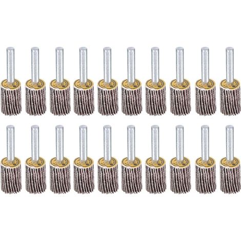 16 mm Flap Wheel 80 Grain Wood Metal Drill 20 Pcs (1/5)