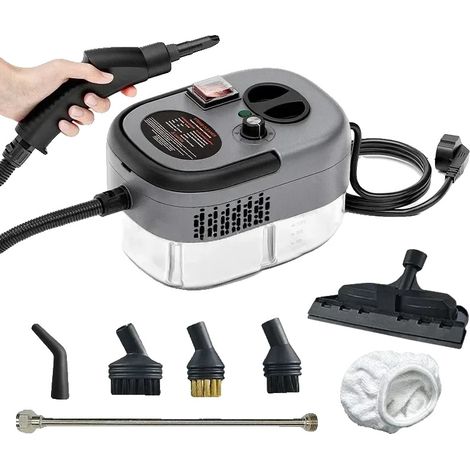 Nettoyeur à vapeur portatif, 2400W de puissance, chauffage rapide, Gery, 220 V, UE (1/2)