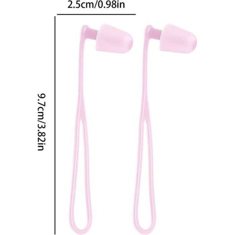 Bouchons Doreilles De Natation - Silicone Souple Etanche - Pour Piscine Eau Libre Douche Bain - Par 2 (1/5)