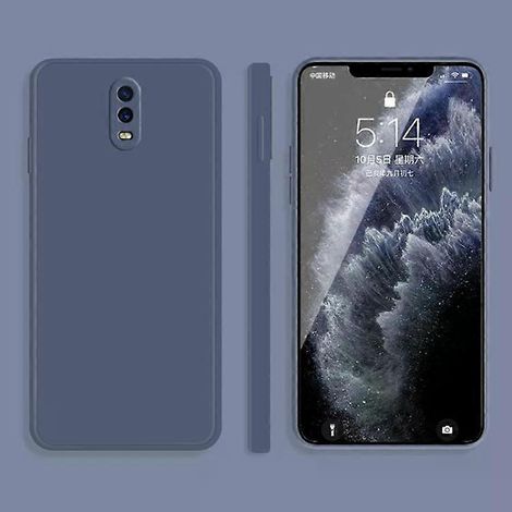 Étui de protection pour OPPO R17 - Silicone liquide uni, protection intégrale, gris (1/5)