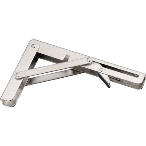 Support mural pliable en acier de 25 cm pour une fixation et un soutien sécurisés.