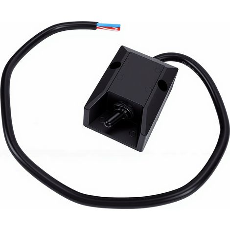 Interrupteur à bascule filaire 12V 30A étanche robuste marche/arrêt alimentation à 2 broches avec fil de 0,6m pour systèmes électriques de bateaux automobiles camping-cars marins (1/5)