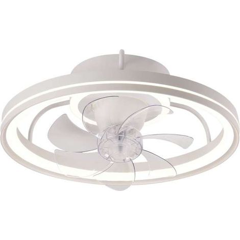 Ventilador a techo modelo Tom, 7 palas acabado blanco, 20cm(alto) 48cm(ancho) 48cm(fondo) . (1/5)