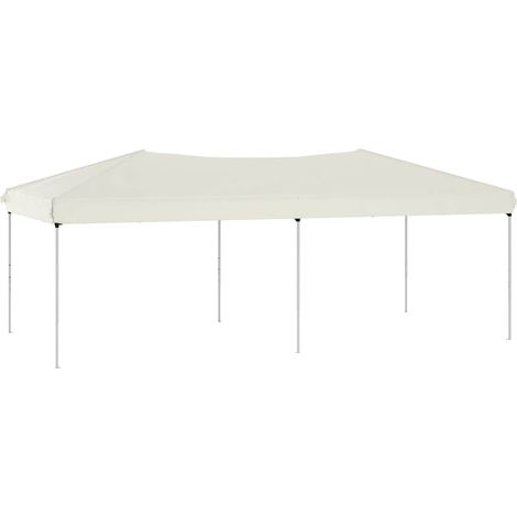 Tente de réception pliable, Pavillon, Pergola, Tente de jardin, Crème 3x6 m OIB9736E (1/5)