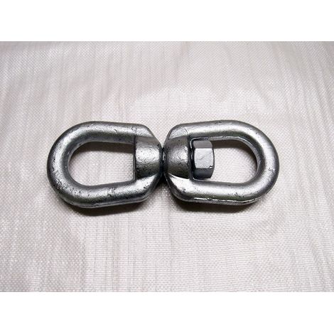 8MM Galvanised Regular Swivel - 5/16" Mooring Boat Swivel Marine Anchor (1/2)