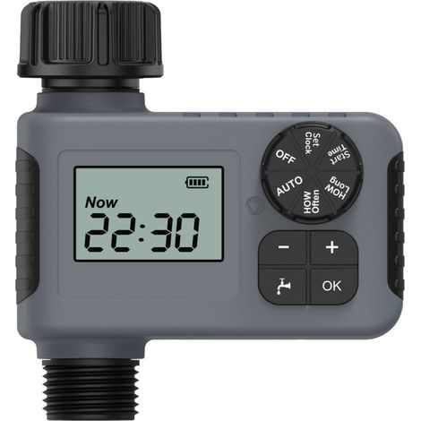 Programmateur d'arrosage intelligent extérieur 2025, compatible avec les systèmes d'irrigation goutte à goutte et par aspersion, contrôleur d'arrosage de jardin résistant au gel et étanche (1/3)