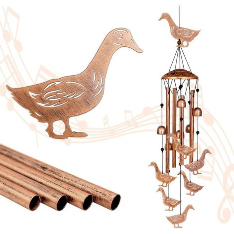 Carillons éoliens en métal pour l\'extérieur, cadeaux pour femmes et hommes, cadeaux commémoratifs ou d\'anniversaire, décoration (1/4)