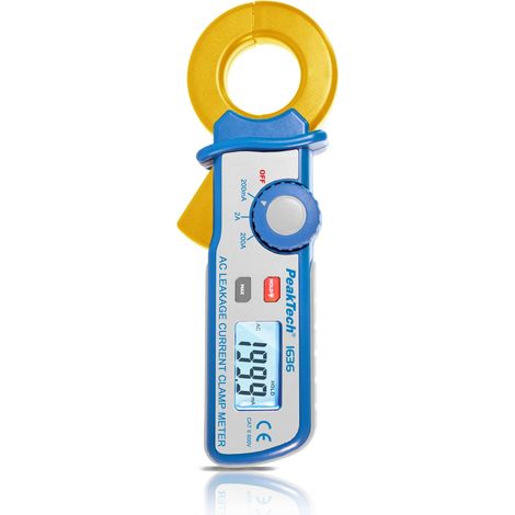 P 1636 PeakTech® P 1636 Pinza per corrente di dispersione con risoluzione di 100μA (1/3)