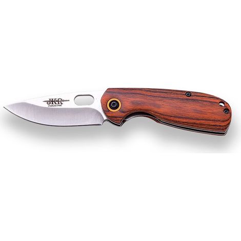 JKR SPORTMESSER, MANUELL ZU ÖFFNEN, KLINGE AUS ROSTFREIEM STAHL 6,5 CM, GRIFF AUS PAKKAHOLZ - JKR660.