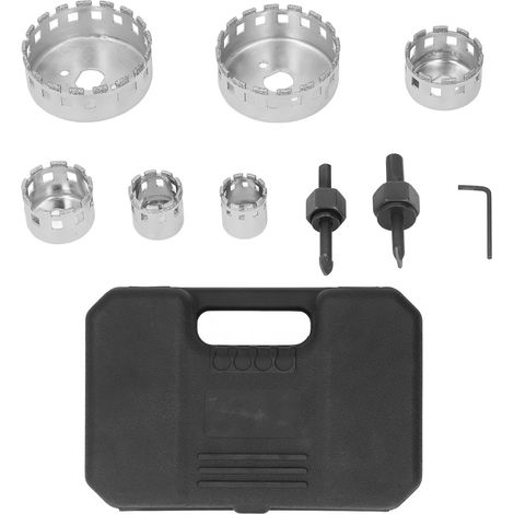 Kit de scies-cloches à souder avec foret centrifuge de positionnement, en acier rapide diamanté, ouvre-trous haute vitesse (1/5)