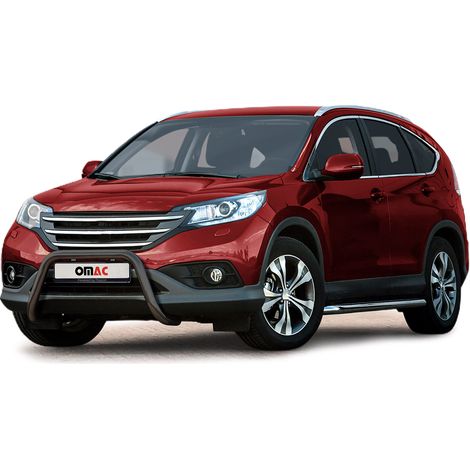 Pare-Buffle Avant Pour Honda CR-V 2012-2016 Acier Inoxydable Noir (1/5)