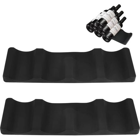 2 Pièces Range Bouteille Frigo, Silicone Souple Porte Bouteille Frigo (1/5)