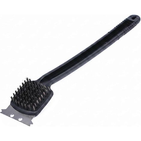 Brosse de nettoyage pour grilles de barbecue à poils rigides dimensions 35 x 9 x 5 cm (1/5)