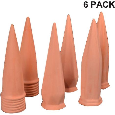 Lot de 6 arrosoirs en terre cuite pour plantes de vacances, avec bouteille de vin. (1/5)