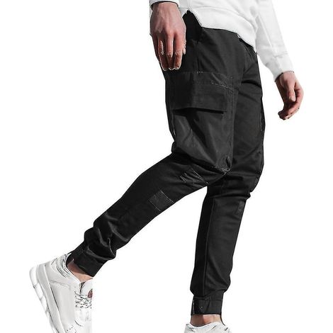 Pantalon de jogging/survêtement cargo slim fit homme - Taille L (1/3)